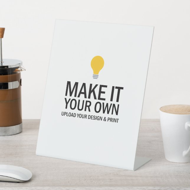 Personalised Tabletop Sign with Your Logo & Design (In SItu)