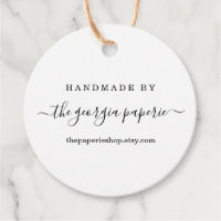 Personalised Tag for Handmade Items