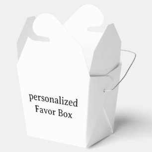 personalised Take Out 2x2x2.75 Favour Box