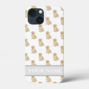 Personalised Tan Cream Long Haired Dachshund iPhone 13 Mini Case