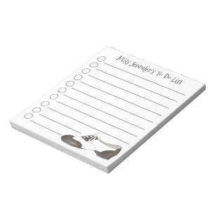 Personalised Tap Shoe Tapdance Dance Teacher Gift Notepad