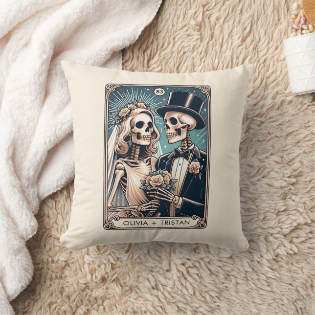 Personalised Tarot Card Wedding  Cushion (Blanket)