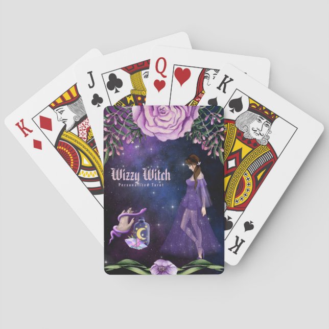Personalised Tarot Cards using Plain Deck Witchy (Back)