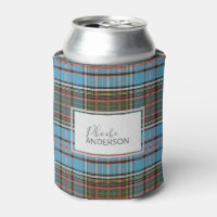 Personalised Tartan Clan Anderson Plaid Light Blue