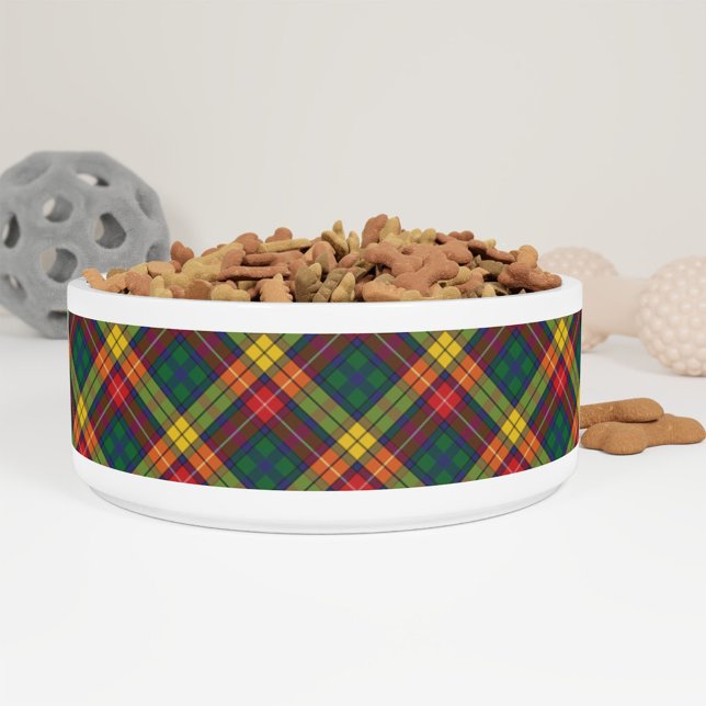 Personalised Tartan Clan Buchanan Plaid Pattern Bowl (Creator Uploaded)