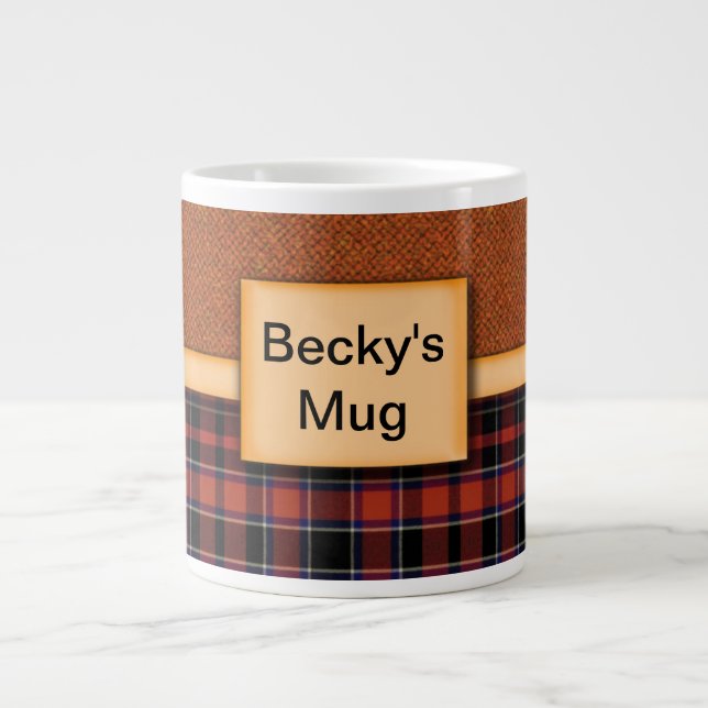 Personalised Tartan Mug (Front)
