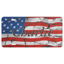 Personalised Tattered and Worn American Flag