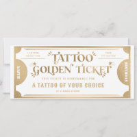 Personalised Tattoo Gift Voucher Template