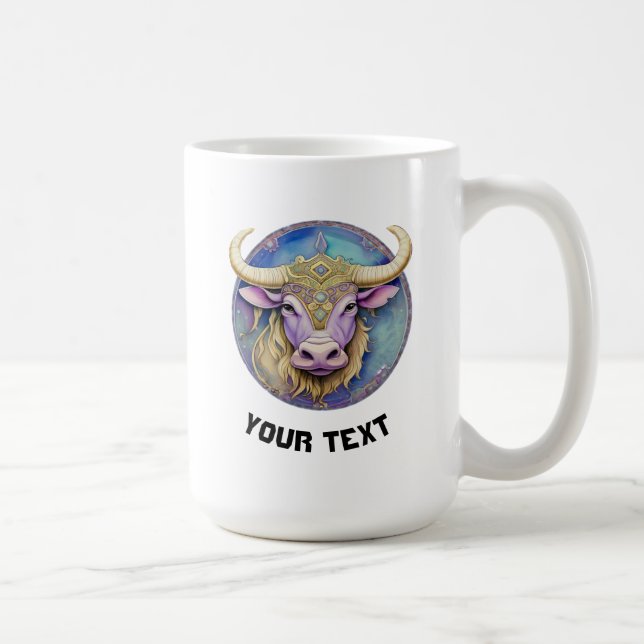 Personalised Taurus Zodiac  Coffee Mug (Right)