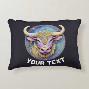Personalised Taurus Zodiac Decorative Cushion
