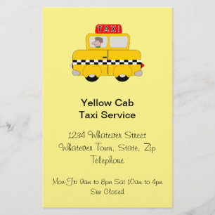 Personalised Taxi Company Flyer