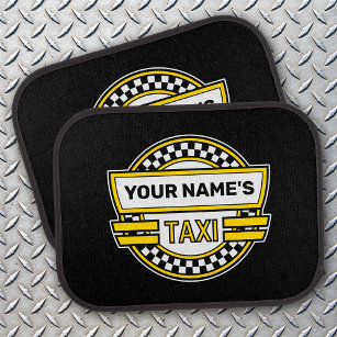 Personalised Taxi Sign Car Floor Mat