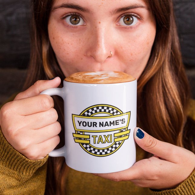 Personalised Taxi Sign Coffee Mug (Creator Uploaded)