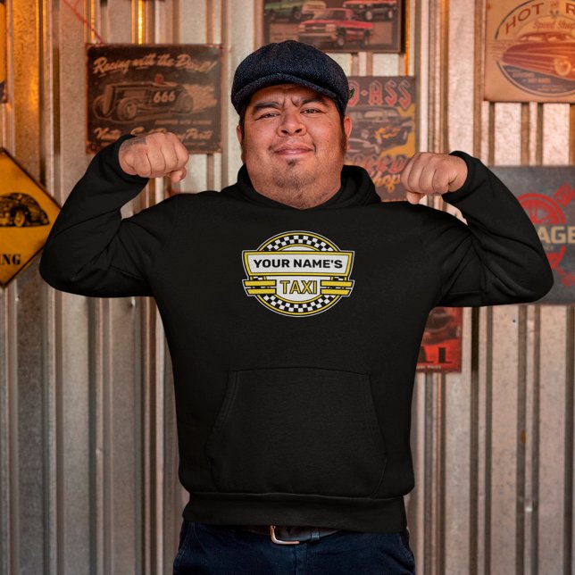 Personalised Taxi Sign Hoodie (Creator Uploaded)
