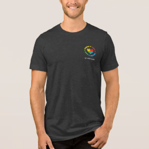 Personalised Teach Love Hope Inspire Autism Tri-Blend Shirt