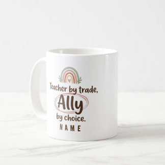 Personalised Teacher Ally mug cup - Supportive Ed