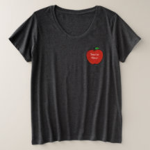 Personalised Teacher Apple Shirt