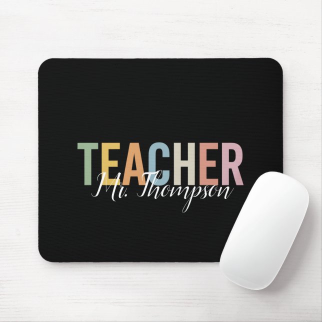 Personalised Teacher Appreciation Back to School  Mouse Pad (With Mouse)
