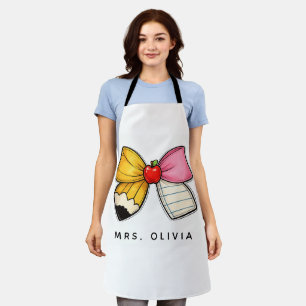 Personalised Teacher Appreciation Custom Teacher Apron
