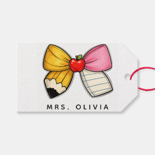 Personalised Teacher Appreciation Custom Teacher Gift Tags