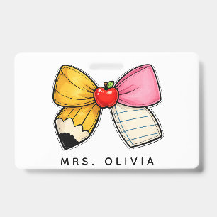 Personalised Teacher Appreciation   Custom Teacher ID Badge