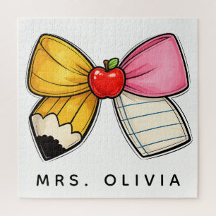 Personalised Teacher Appreciation Custom Teacher Jigsaw Puzzle