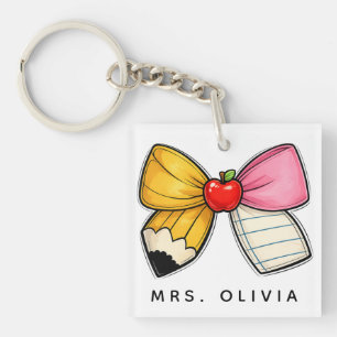 Personalised Teacher Appreciation   Custom Teacher Key Ring