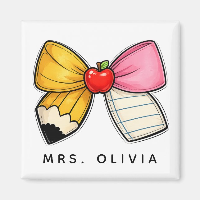 Personalised Teacher Appreciation | Custom Teacher Magnet (Front)