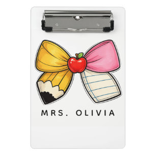 Personalised Teacher Appreciation Custom Teacher Mini Clipboard
