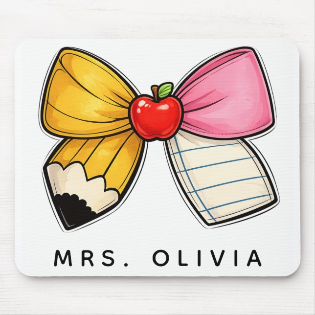 Personalised Teacher Appreciation | Custom Teacher Mouse Pad (Front)