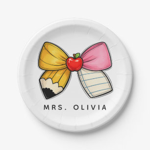 Personalised Teacher Appreciation Custom Teacher Paper Plate