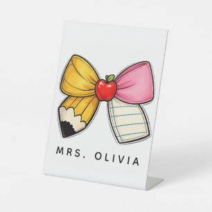 Personalised Teacher Appreciation Custom Teacher Pedestal Sign