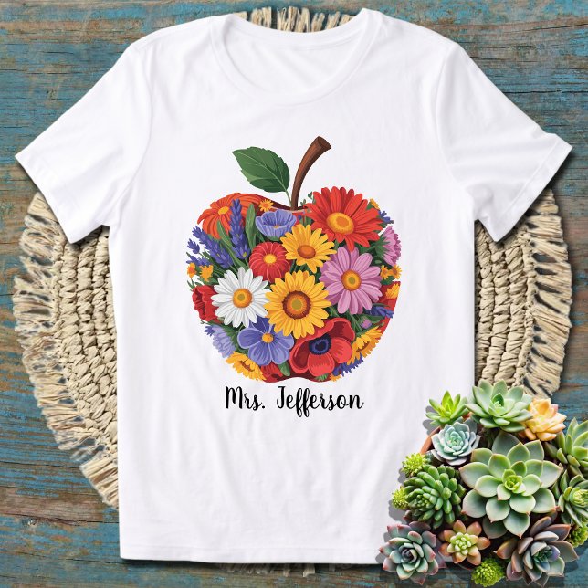 Personalised Teacher Appreciation Gift Custom Name T-Shirt (Creator Uploaded)