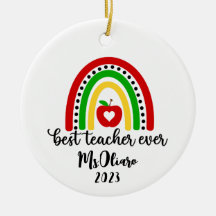 Personalised Teacher Appreciation Gift Rainbow