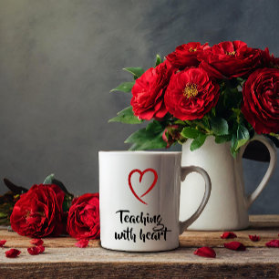 Personalised Teacher Appreciation Heart Frame Mug
