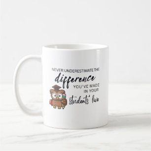 Personalised Teacher Appreciation Quote Coffee Mug