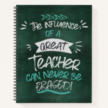 Personalised Teacher Appreciation Spiral Notebook