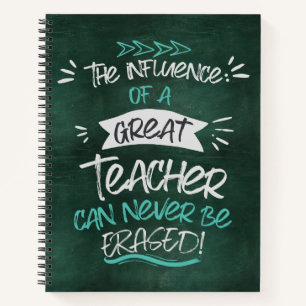 Personalised Teacher Appreciation Spiral Notebook