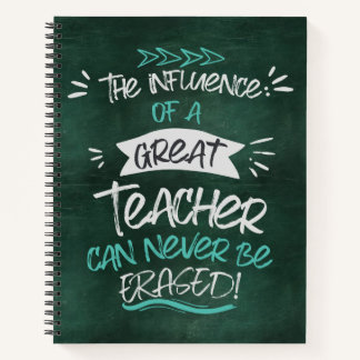 Personalised Teacher Appreciation Spiral Notebook