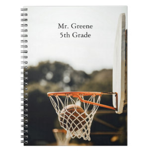 Personalised Teacher Basketball Sports Lover Notebook