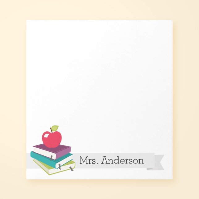 Personalised Teacher Books Apple Notepad (Creator Uploaded)