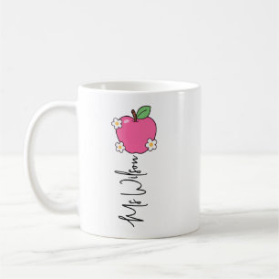 Personalised Teacher cup, Custom Name cute Coffee Mug