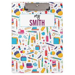 Personalised Teacher – Custom Name Back to school Clipboard