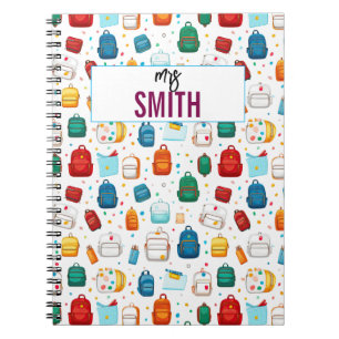 Personalised Teacher – Custom Name Back to school Notebook