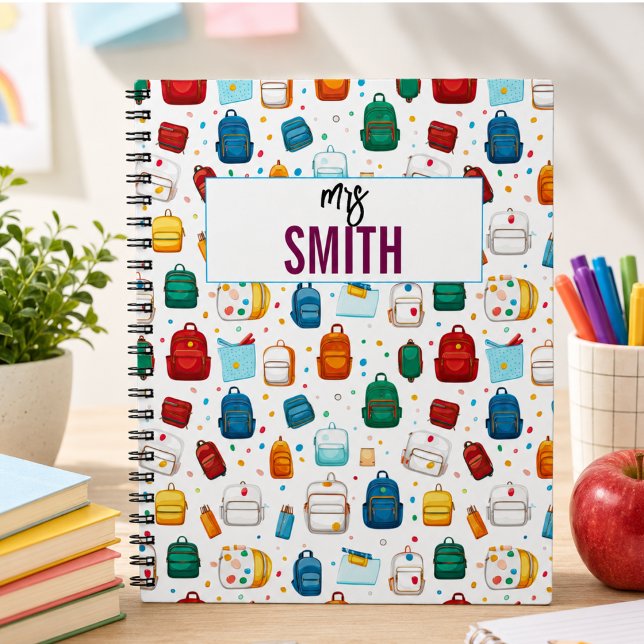 Personalised Teacher – Custom Name Back to school Notebook (Personalized Teacher – Custom Name Back to school Notebook)