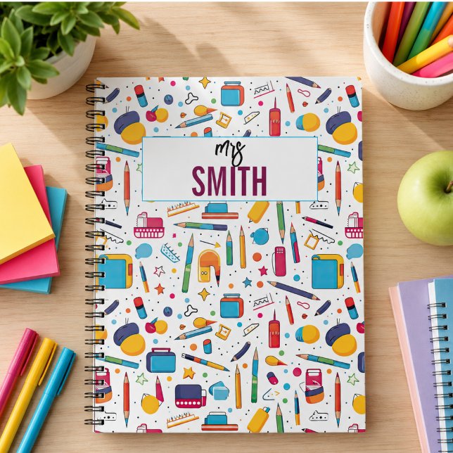 Personalised Teacher – Custom Name Back to school Notebook (Personalized Teacher – Custom Name Back to school Notebook)