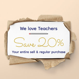 Personalised Teacher - Customised Gift Discount Card