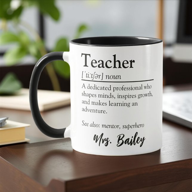 Personalised Teacher Definition Appreciation Mug (Creator Uploaded)