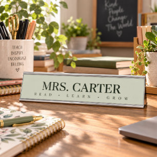 Personalised Teacher Desk Name Plate Custom Name