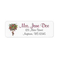 Personalised Teacher Flower Floral Bouquet Labels